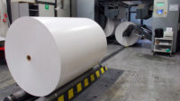 Master Roll of Techlan’s 100% recycled Re-Liner recycled silicone release liner