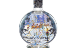 Festive Shrink Sleeve for the Holidays Adorns Gin Bottle